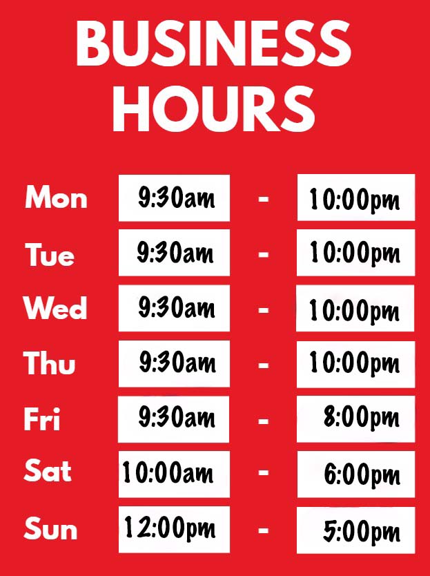 Business Hours of Operation